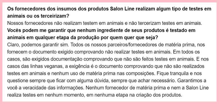 Salon Line é realmente vegana? Realiza testes em animais? (2019)