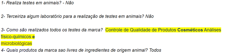 AnaZoe é livre de testes em animais? É uma marca vegana?