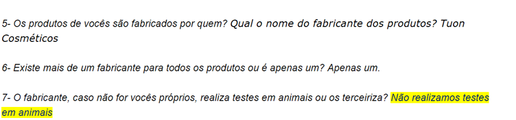 AnaZoe é livre de testes em animais? É uma marca vegana?