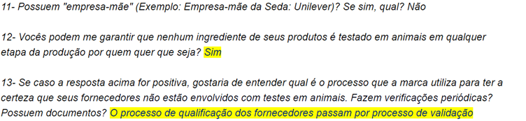 AnaZoe é livre de testes em animais? É uma marca vegana?