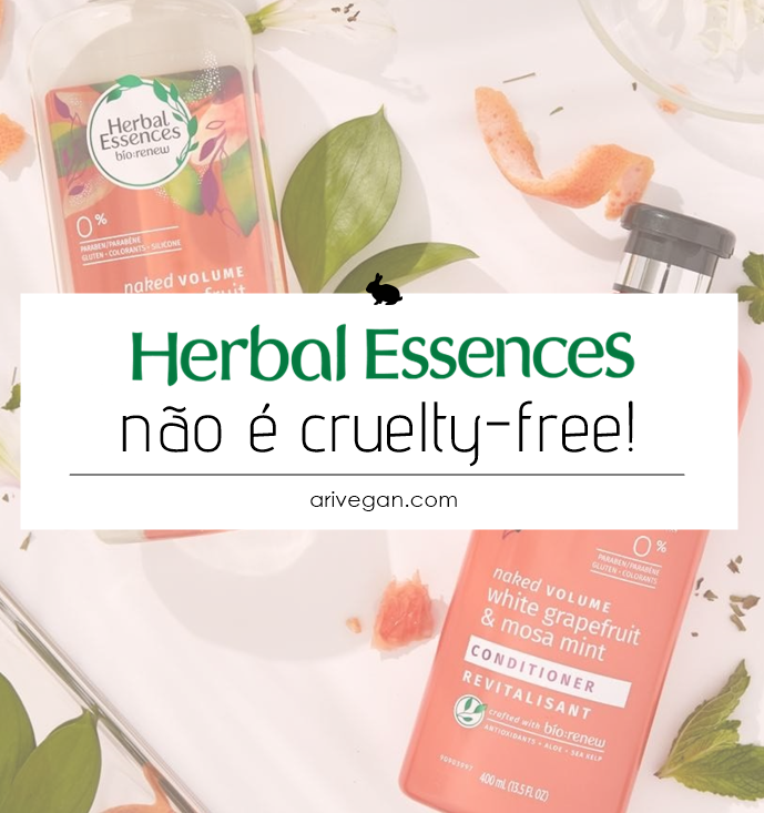 Herbal Essences não pode ser considerada cruelty-free. Entenda o motivo! (2019)