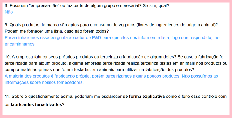 Farmax testa em animais em 2020? Não é vegana ou cruelty-free?