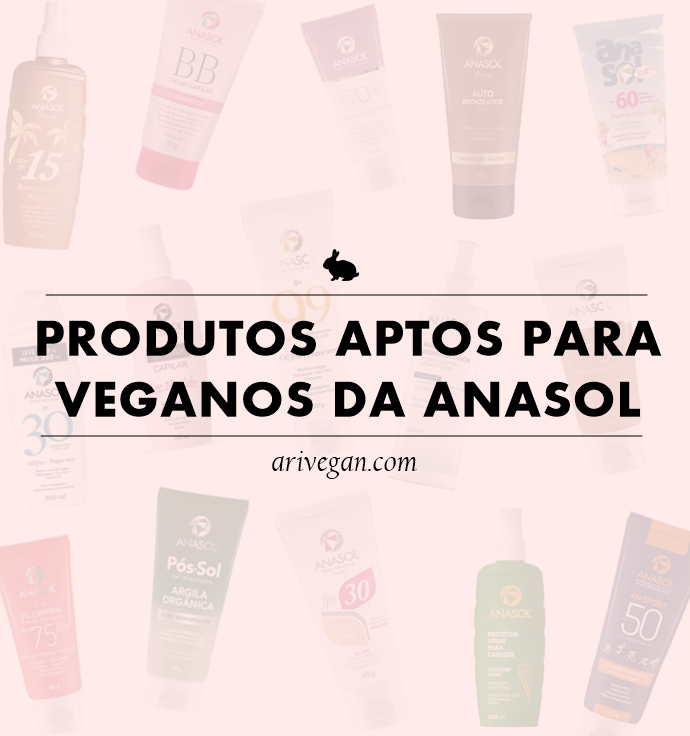Lista de produtos aptos para veganos da Anasol! (2022)